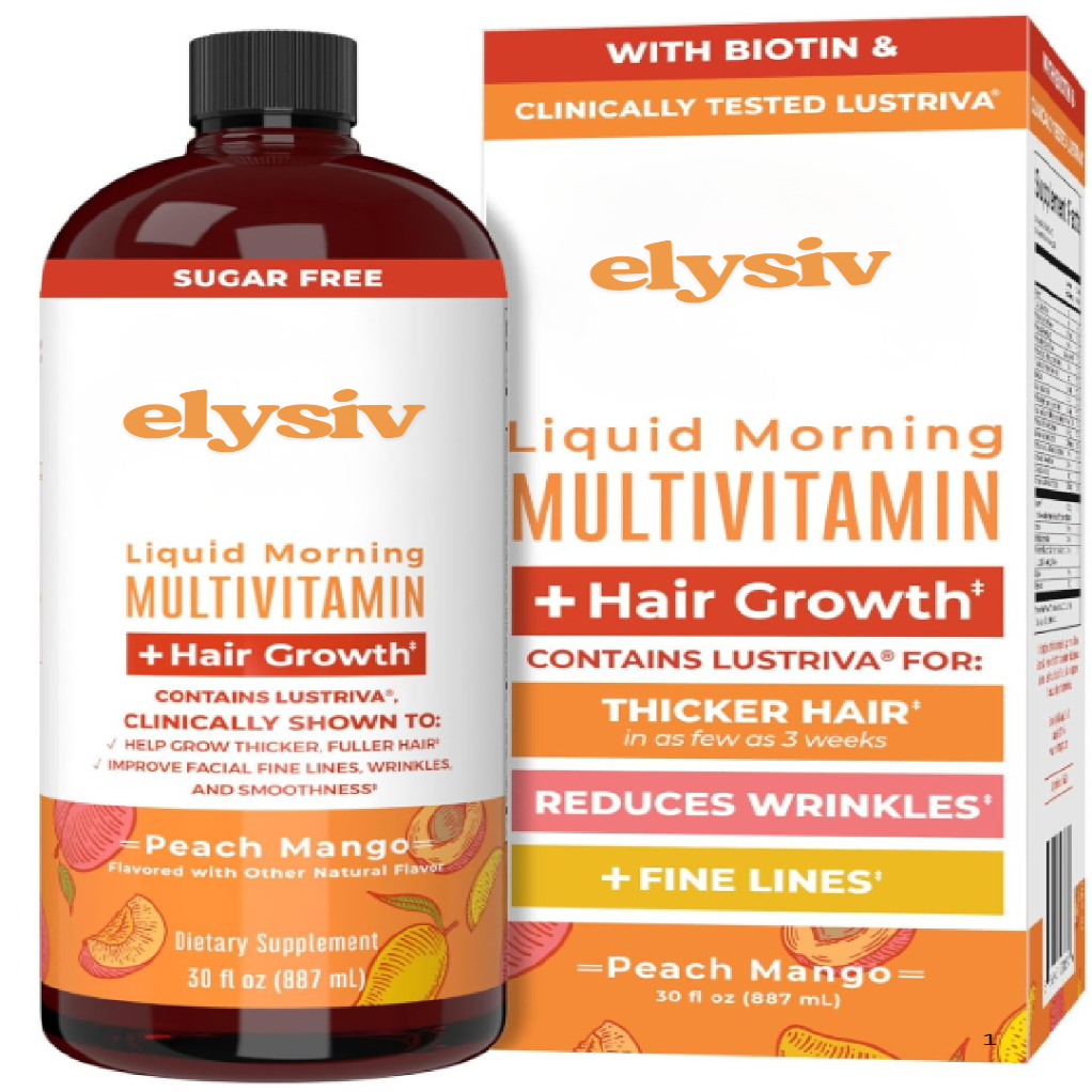 elysiv Liquid Multivitamin and Hair Growth Syrup